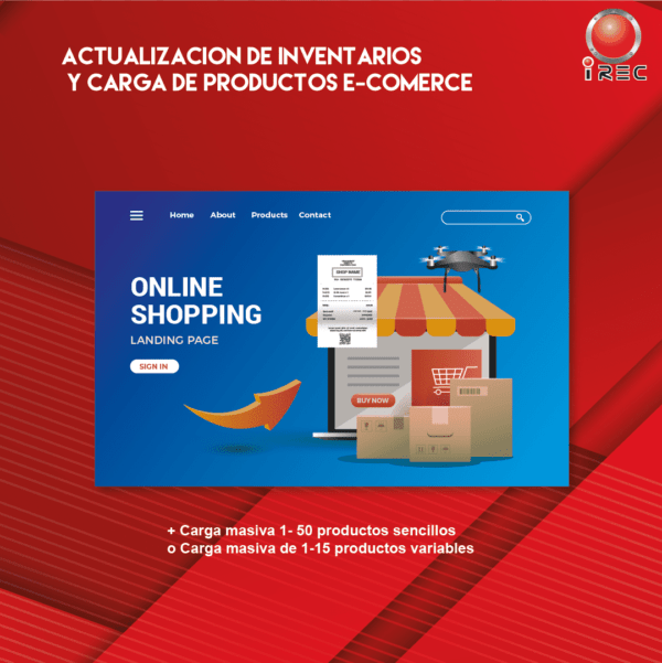 Carga y o actualiza tus productos ecomerce
