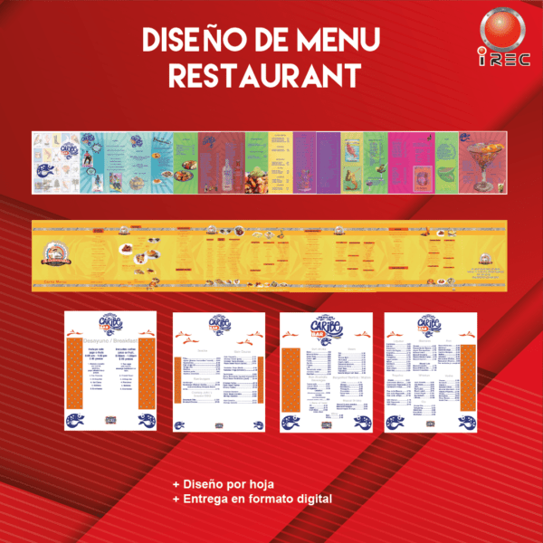 Diseño de Menu Restaurante