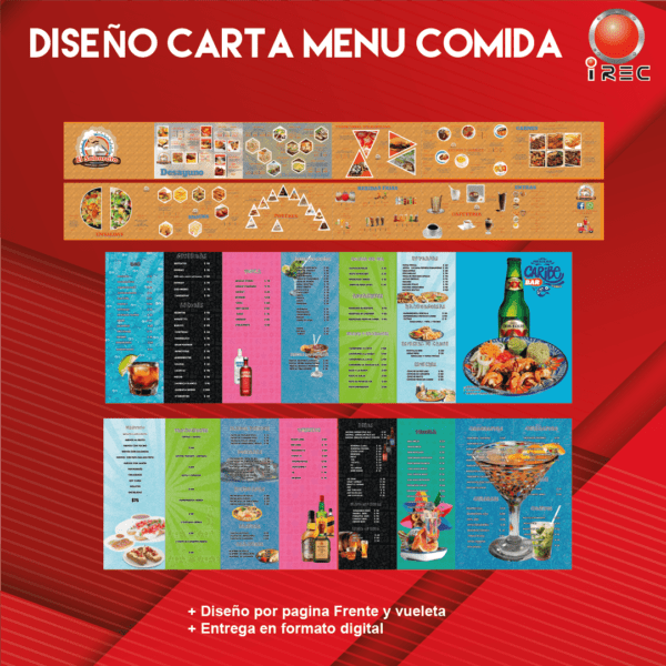 Diseño de Carta de restaurante