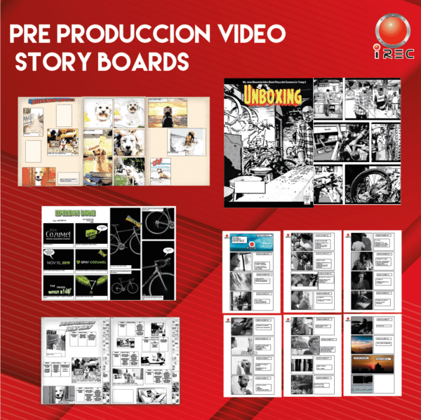 Story boards planificación de tomas